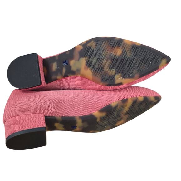 Rothys the High Point Women's US Size 8.5 Pink Coral Tulip Knit Classic - Picture 6 of 9